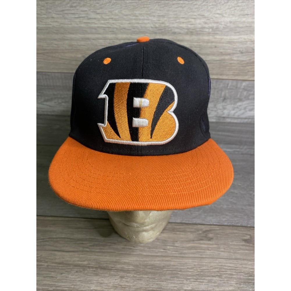 Cincinnati Bengals Hat Cap Fitted 8 Mens Black Orange New Era NFL